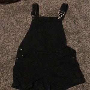 Black overalls size large